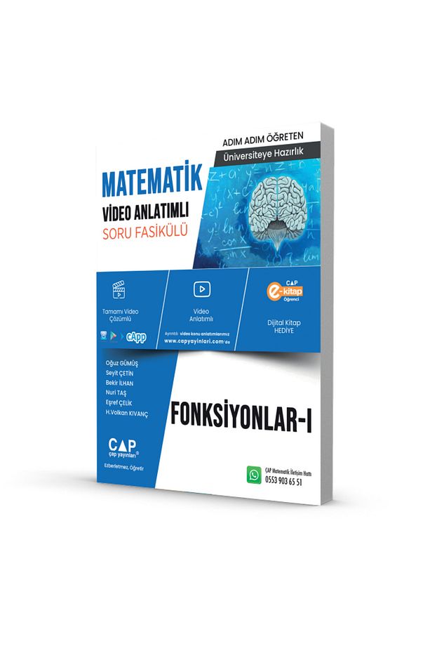 Çap Matematik Fonksiyonlar 1 Video Anlatımlı Soru Fasikül - 3