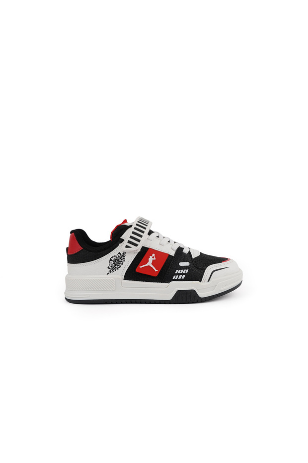 Children's Casual Shoes King-Kisa-Flt-Black White