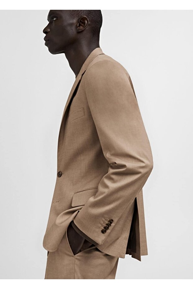 Dar kesim blazer ceket - 5