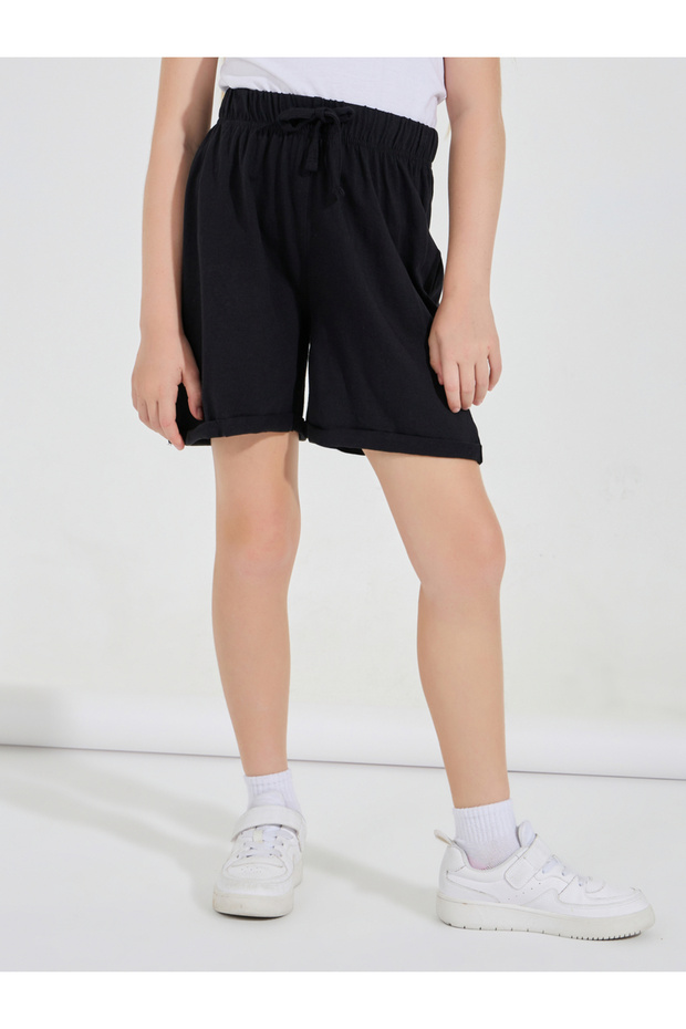 شورت أساسي بأرجل منحنية - 1