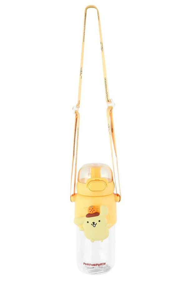 Sanrio Lisanslı Pipetli Kapaklı Suluk (600ml) - Pompompurin - 7