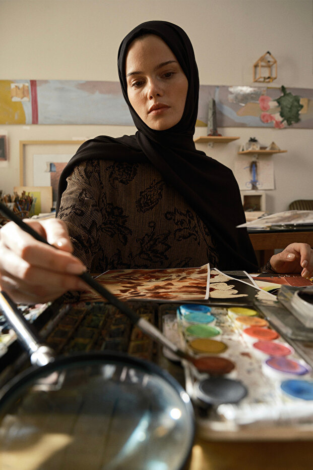 شال مودال أسود - 1