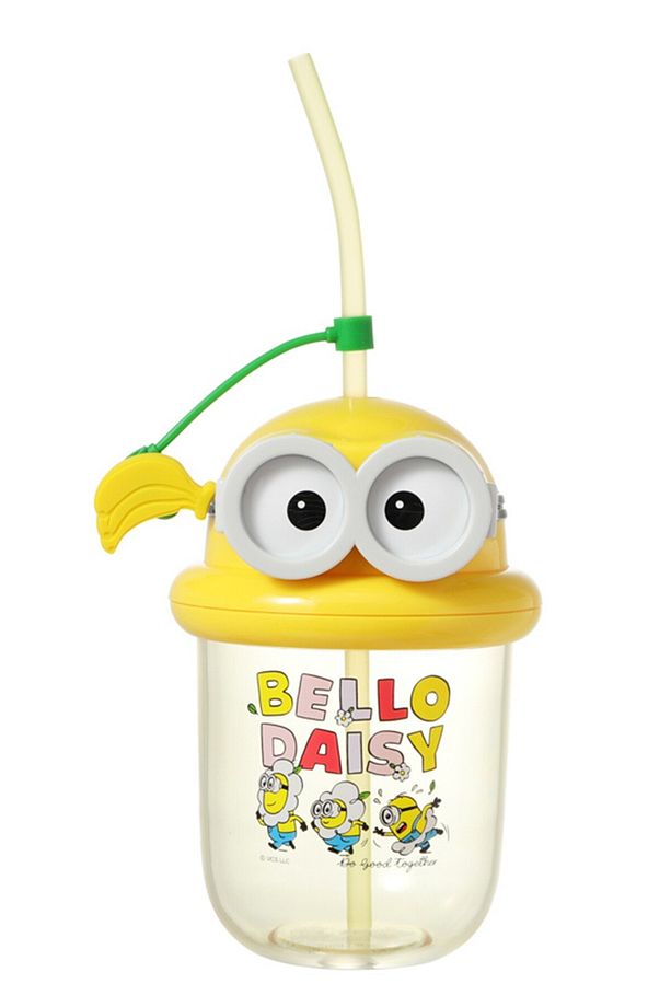 Minions Lisanslı Pipetli Figür Kapaklı Plastik Şişe (590ml) - 2