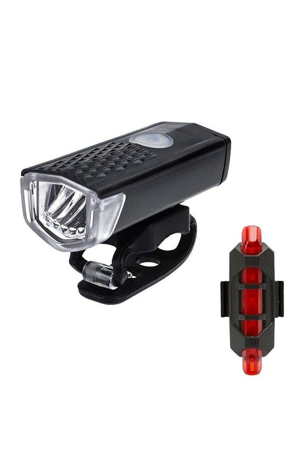 Usb Şarj Edilebilir Led Bisiklet Far Ön Işık Kuyruk Lambası - 1