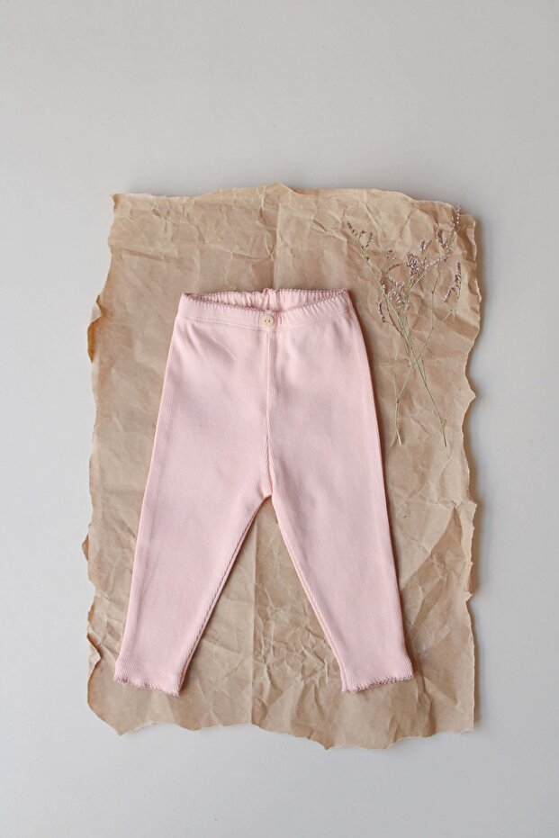 Salmon Waist and Leg Lace Leggings