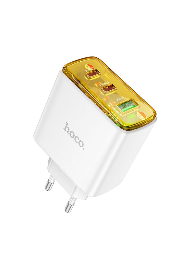 CS44A Akıllı PD65W + QC3.0 Gan USB-C + USB-A Hızlı Şarj Adaptörü - 4