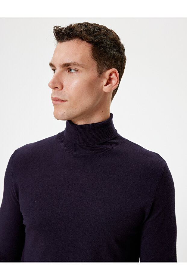 Basic Sweater Turtleneck Knitwear Long Sleeve