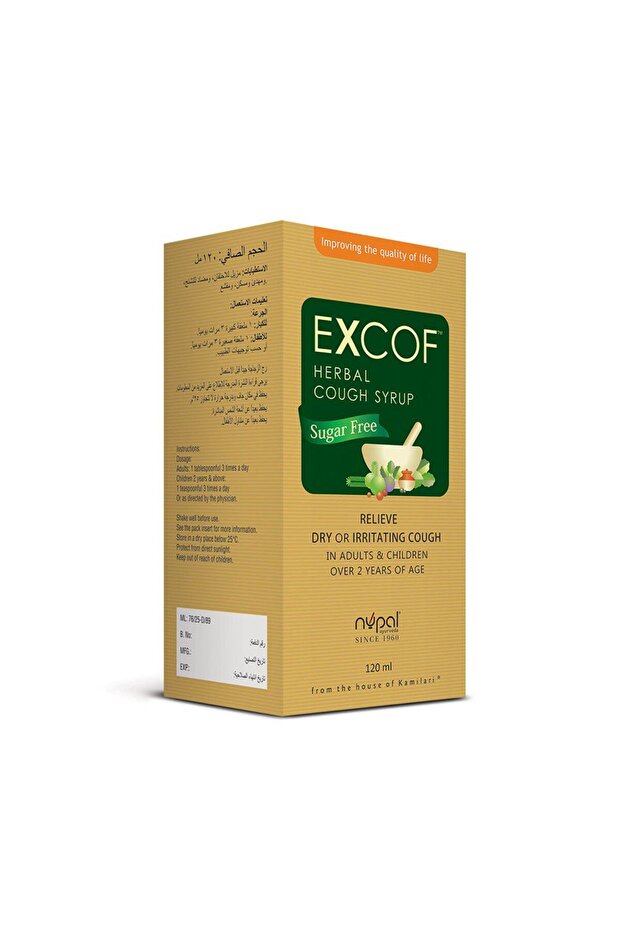 Excof Herbal Cough Syrup 120Ml