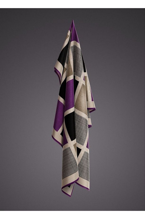Trend Twill Eşarp Kare Desen - 3