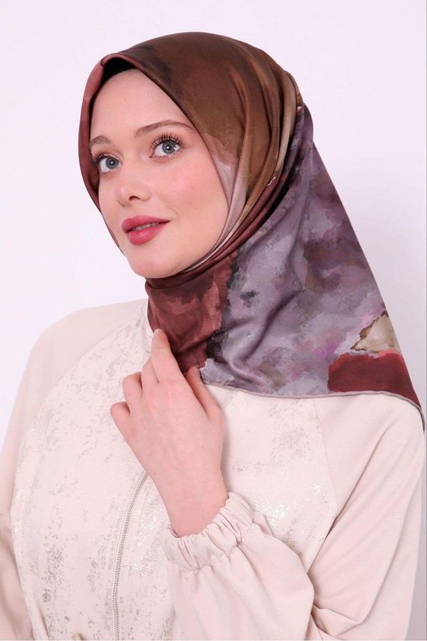 Trend Twill Eşarp Tual Desen - 2