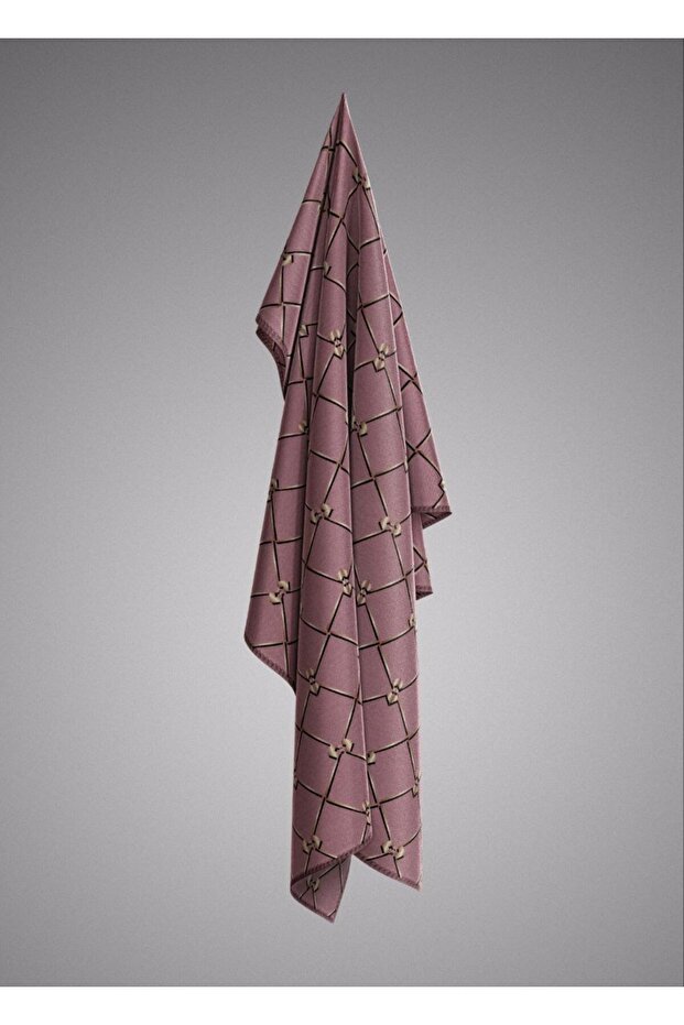 Eșarfă din twill cu model clasic - 2