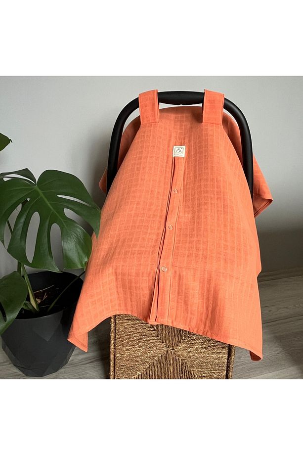%100 Pamuk Müslin Set (Müslin Örtü, Puset Örtüsü, Fular , 3'lü Emzik Askısı ) - 2
