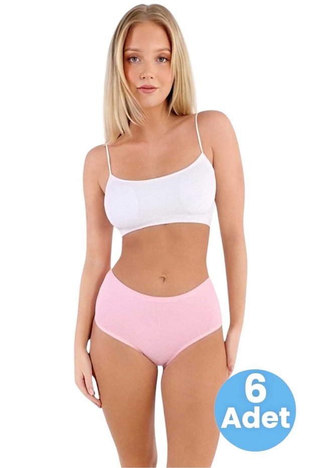 Women's Cotton Combed Single Jersey Fabric Bato Panties Women's Bato Panties 6 Pieces