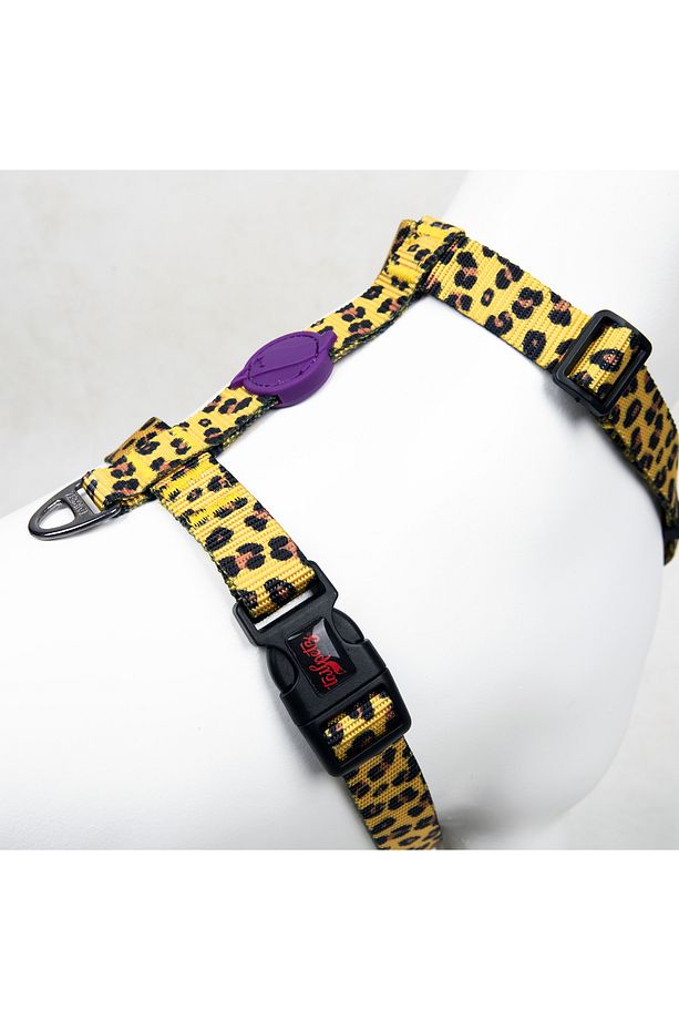 Leopard H-tipi Göğüs Tasması Ayarlanabilir, Konforlu Ve Dayanıklı Desenli Köpek Tasması - 3