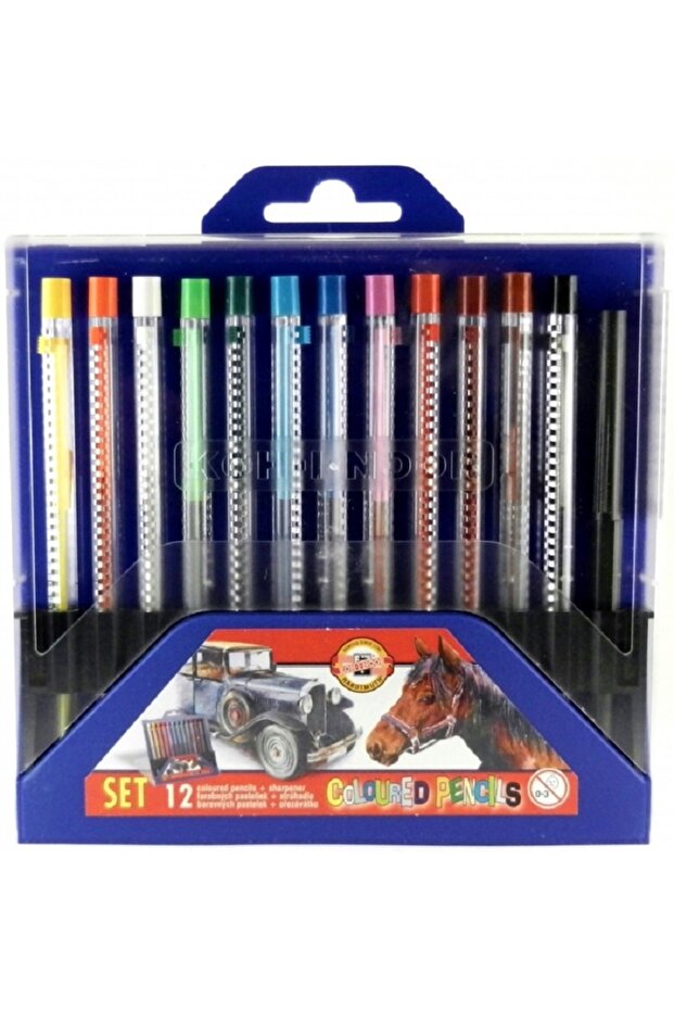 Set of 12 Mechanical Pastel Crayons