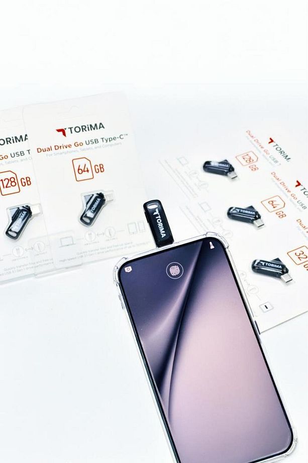 Siyah 128GB Çift Sürücülü USB-TYPE-C OTG - 4
