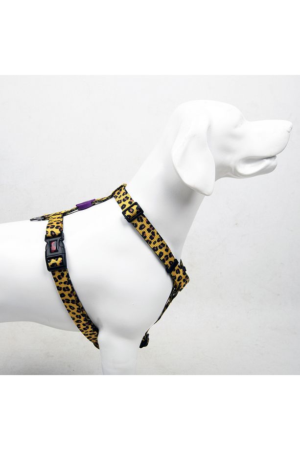 Leopard H-tipi Göğüs Tasması Ayarlanabilir, Konforlu Ve Dayanıklı Desenli Köpek Tasması - 2