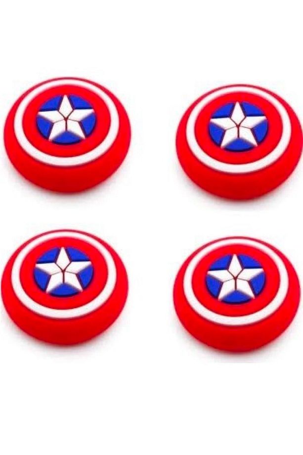 Captain America Analog Koruyucu N/oled/lite/x/s/one Uyumlu 4 Adet - 1
