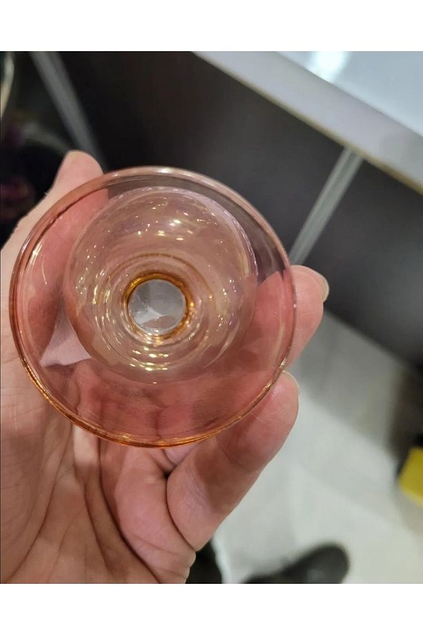 Bohemia Kristal Yuvarlak Kahve Yanı Su Bardak 2'li Rastgele Renk - 6