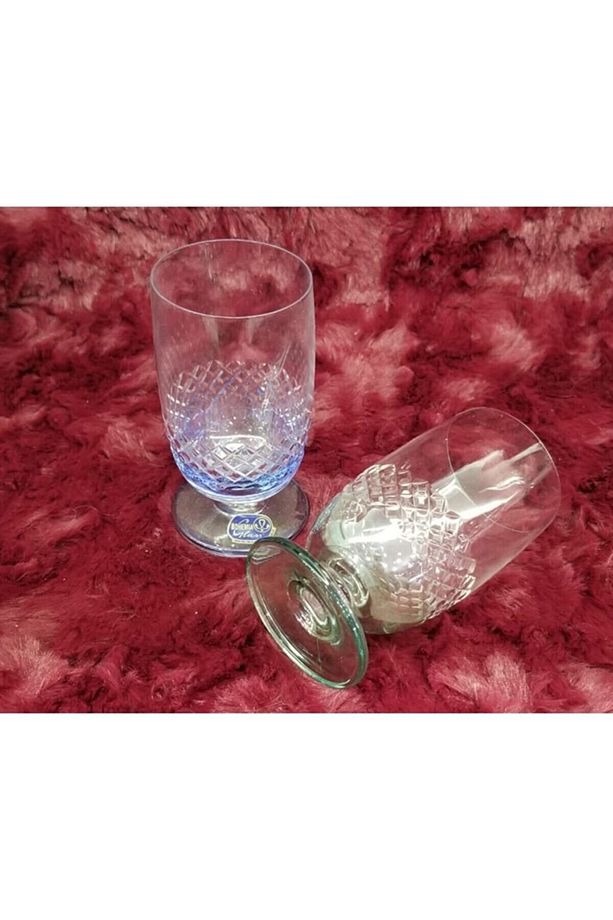Bohemia Kristal Yuvarlak Kahve Yanı Su Bardak 2'li Rastgele Renk - 1