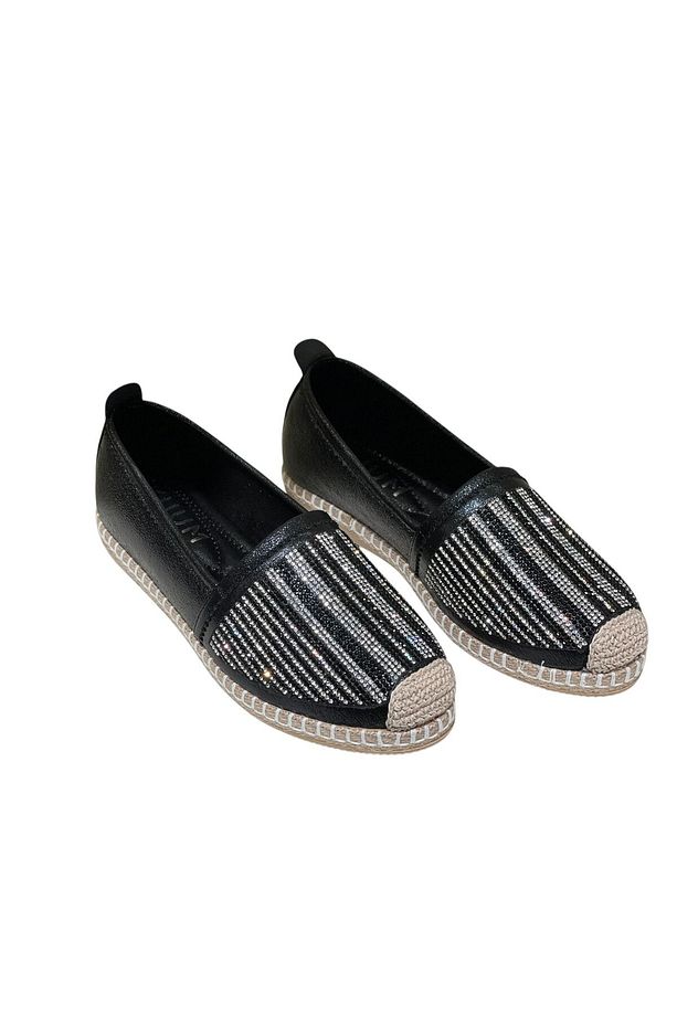 Kadın Hasır Taşlı  Detaylı Espadril Model - 6