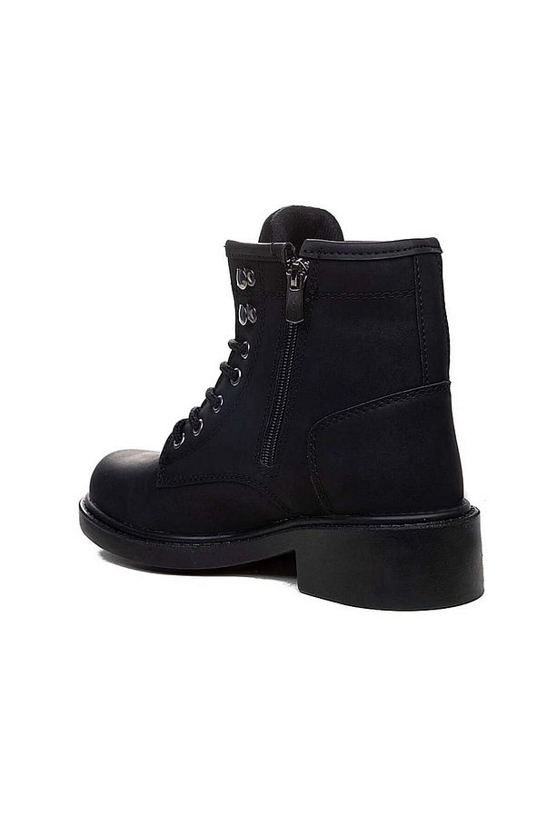 Unisex Kauçuk Kaymaz Taban Motor Style Kışlık Fermuarlı Ve Bağcıklı Nubuk Bot - 7