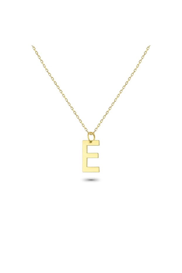 Altın E Harfi Kolye - 3