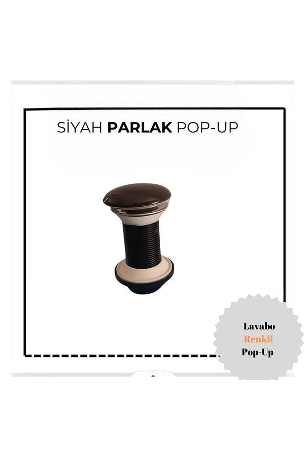 İZ YAPI RENKLİ LAVABO PUP UP SİFONLARI - 3