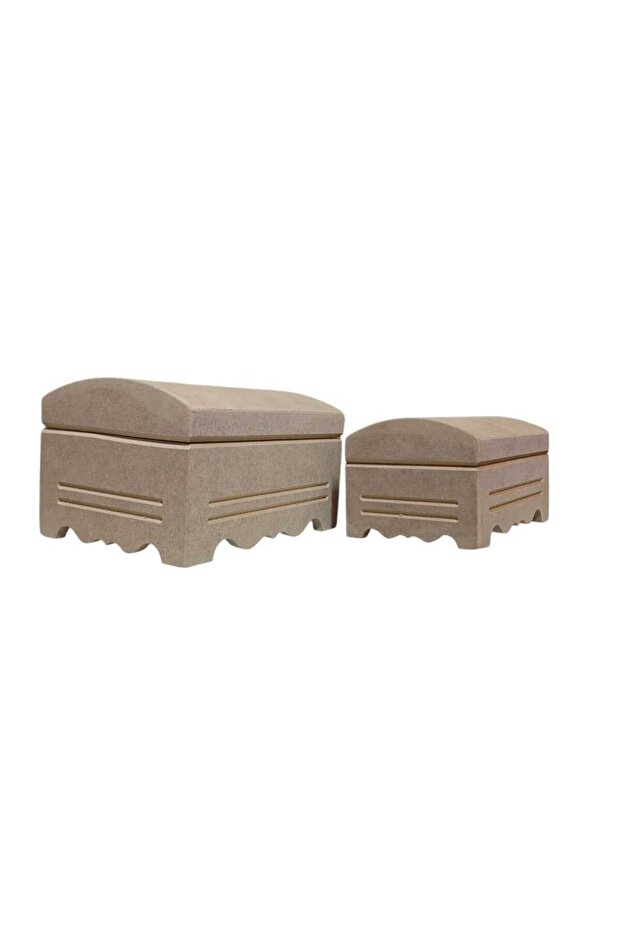 صندوق ديكور مزدوج من خشب MDF