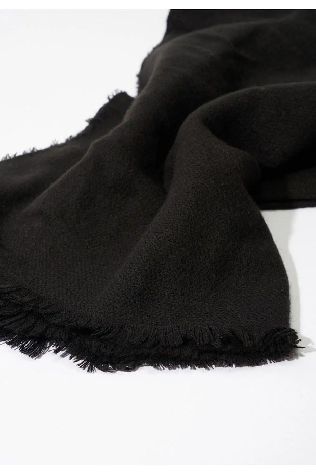Trend Black Soft Soft Texturat Eșarfă - 3