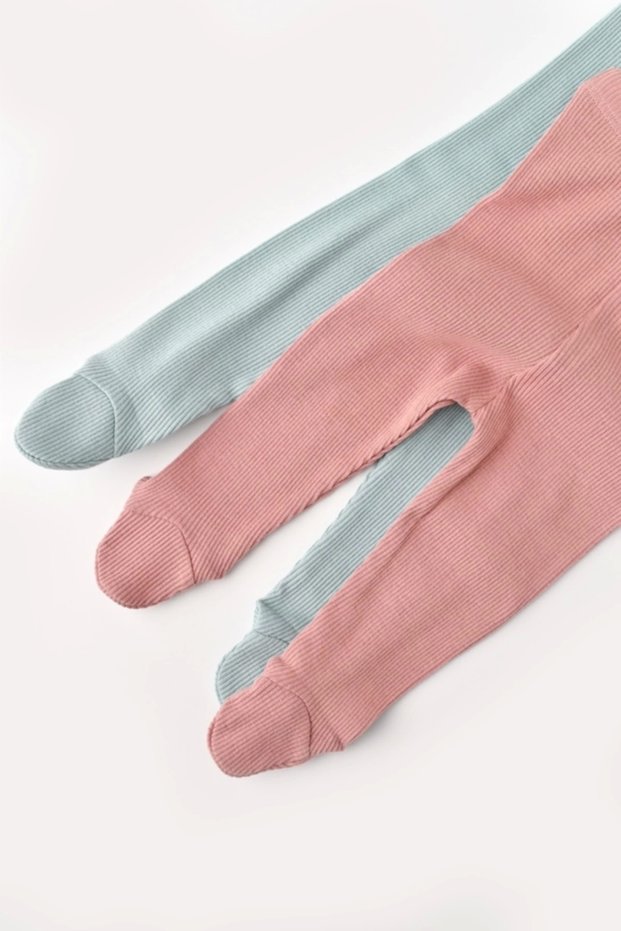 Baby 2-Piece Booties Pants, 50% Modal Fabric - 50% Organic Cotton, Baby and Newborn Series - Csym11