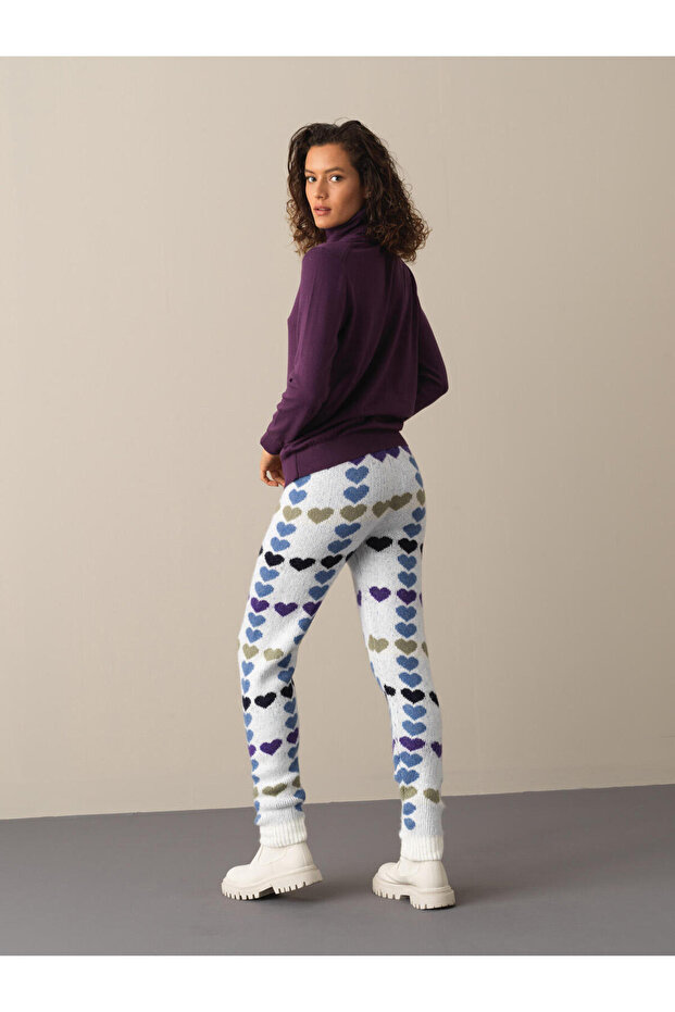 Kadın Mor Regular Fit Basic Kazak - 3