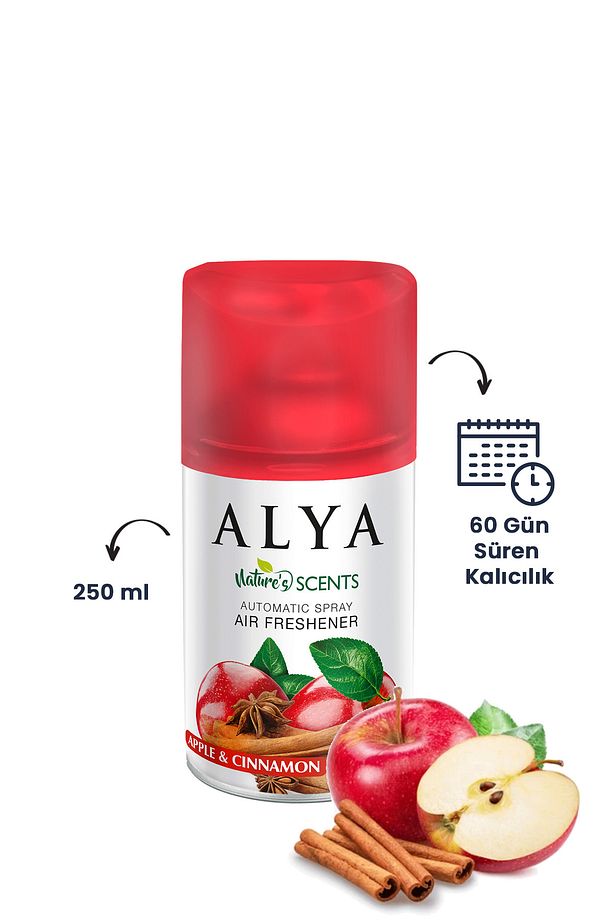 Nature's Scents Apple Cinnamon - Elma Tarçın Oda Kokusu Yedek Makine Spreyi 250 ml - 5