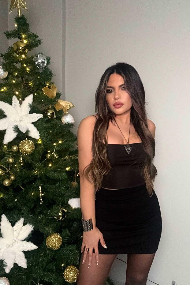 Çelik Örme Basic Mini Etek Siyah - 5