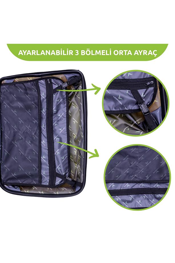 Polipropilen (PP) Atlas Turuncu Orta Boy Valiz - 5