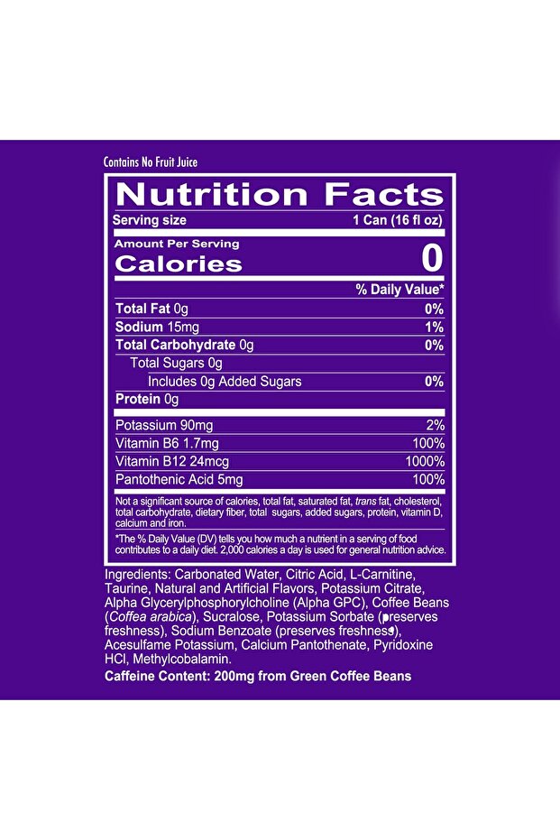 مشروب طاقة عالي الأداء 473 مل، نكهة صمغية حامضة، عبوة من 12 قطعة - 5