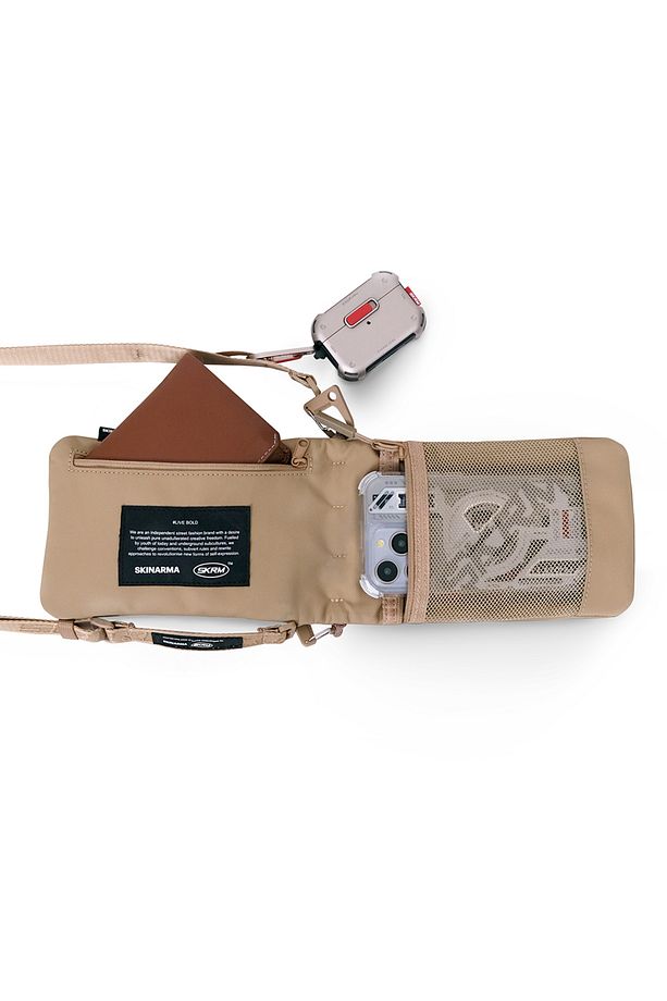 Çapraz Vücut Çantası Sling Pouch Juno Cross-Hatch Naylon Scout Boyun Askı Kayışlı Haki - 3