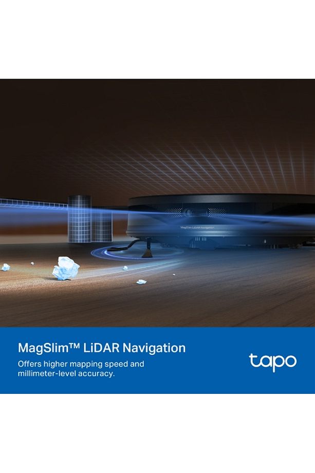 Tapo Rv20 Max 5300pa Vakum Magslim Lidar Navigasyon Robotu Süpürge ve Paspaslar - 7