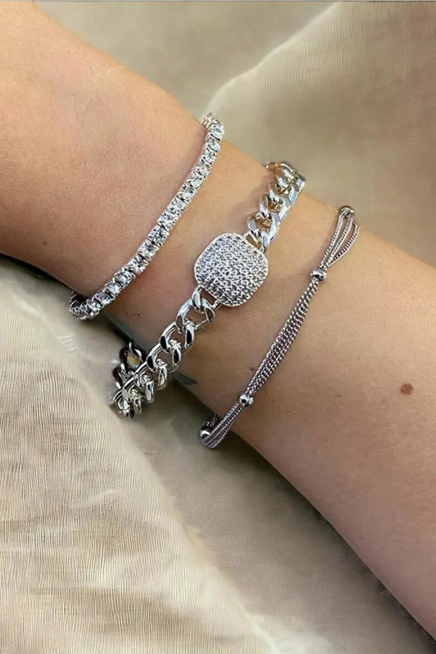 3 Piece Women's Bracelet Combination Set - Ps 255900 En