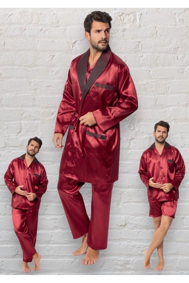 Men's Röpteşambır 4-Piece Pajamas Set Groom Suit Dowry Set