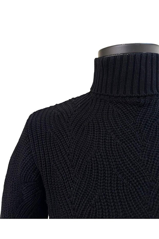 Tren Boğazlı Triko - 2