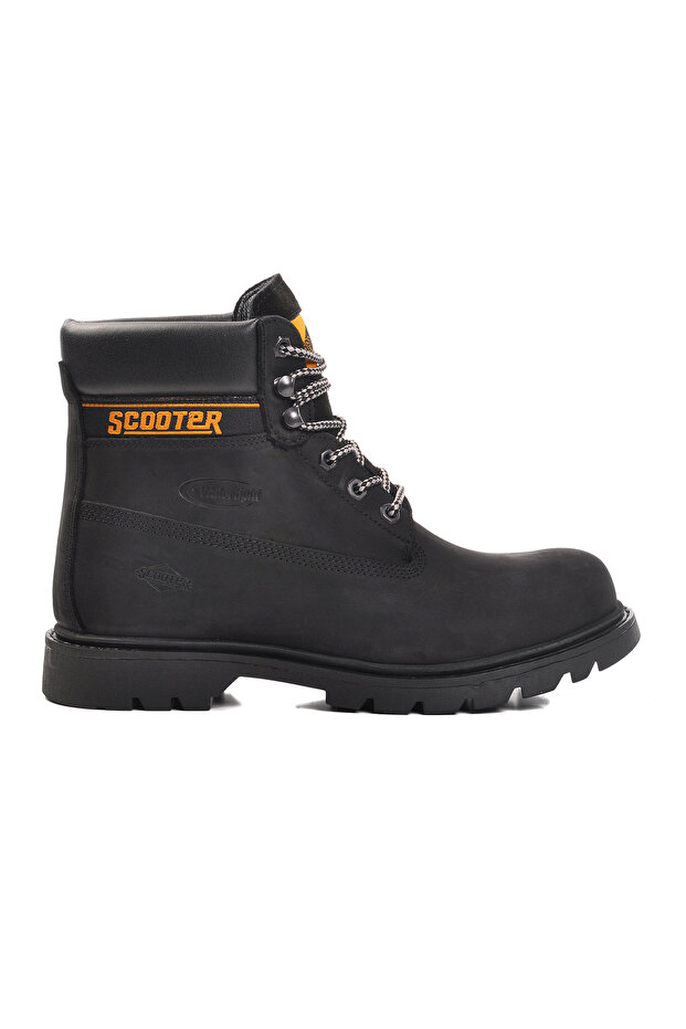 Black Nubuck Genuine Leather Waterproof Unisex Boots G5130 g