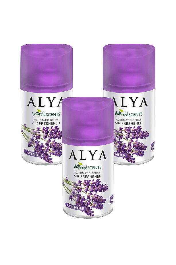 Nature's Scents Lavender - Lavanta Oda Kokusu Yedek Makine Spreyi 250 ml x3 adet - 1