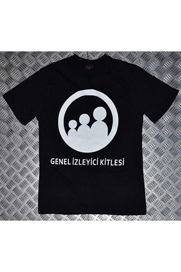General Audience Printed Unisex 100% Cotton Black T-Shirt