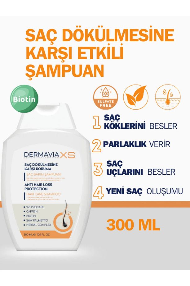 Saç Dökülmesine Karşı Saç Onarıcı Set 3 in 1 Özel Kutulu Şampuan Sprey Tablet - 3