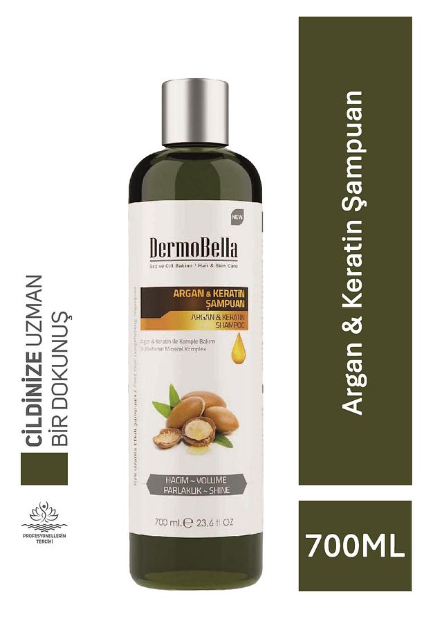 Argan Ve Keratin Içeren Güçlendirici Ve Hacim Verici Şampuan 700 ml - 1