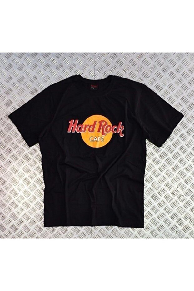 Hard Rock Printed Unisex 100% Cotton Black T-Shirt