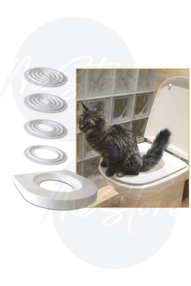 Kedi Tuvalet Eğitim Seti Klozet Alıştırma Aparatı Tuvalet Eğitimi - 2