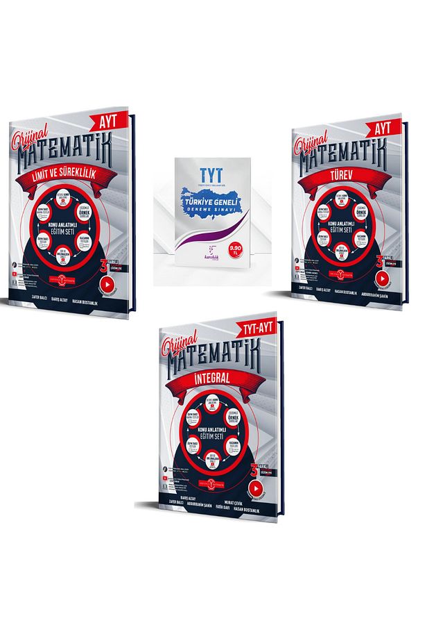 Orijinal Yayınları AYT Matematik Limit Süreklilik ve Türev İntegral  Konu Anlatım Fasikülü - 1