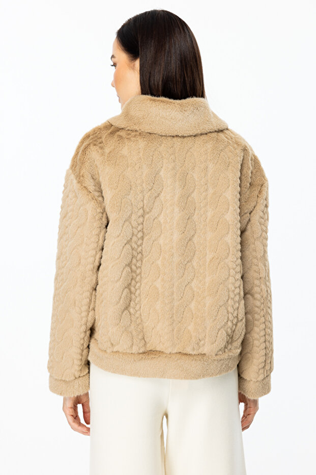 Kancalı Peluş Mont - 4